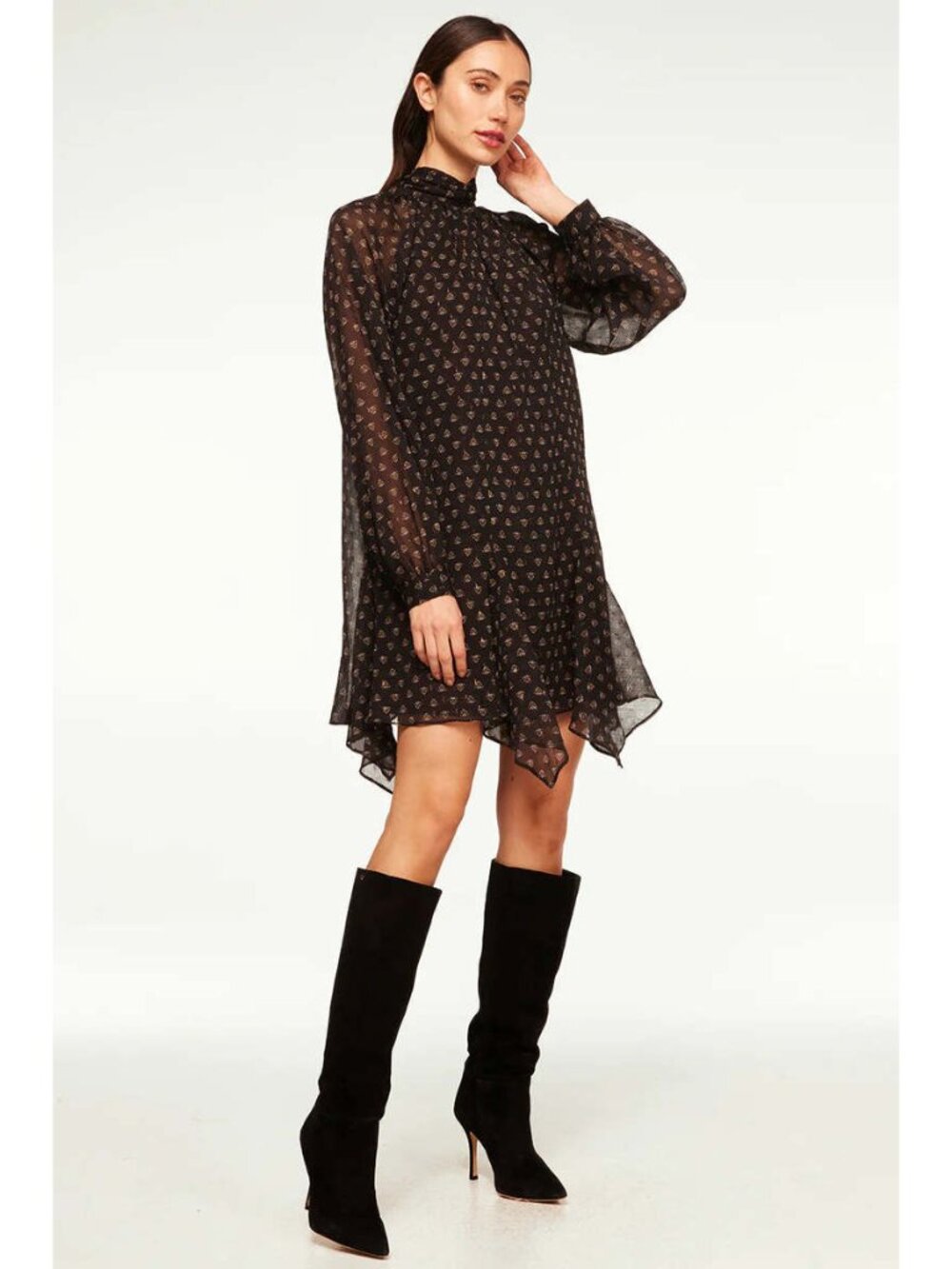 Misa lapis eye tie neck Cindy dress
